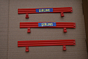 Slotcars66 Scalextric barrier classic red advertising 